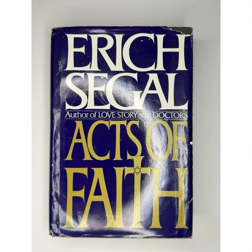 Erich Segal Acts of Faith Hardcover Bantam Books 1992 Vintage Dust Jacket